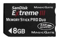 scheda di memoria Sandisk, scheda di memoria Sandisk Memory Stick PRO Duo Extreme III 8 GB, scheda di memoria Sandisk, Memory Stick PRO Duo III Scheda di memoria 8GB Sandisk Extreme, Memory Stick Sandisk, Sandisk memory stick, Sandisk Memory Stick PRO Duo Extreme III 8 Gb, Sandisk