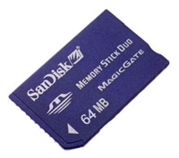 scheda di memoria Sandisk, scheda di memoria Sandisk Memory Stick Duo 64 Mb, scheda di memoria Sandisk, Sandisk MemoryStick Duo memory card da 64 Mb, memoria bastone di Sandisk, Sandisk memory stick, Sandisk MemoryStick Duo 64 Mb, SanDisk MemoryStick Duo 64 Mb specifiche, Sandis