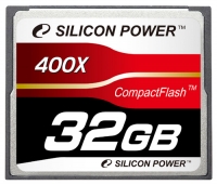 scheda di memoria Silicon Power, scheda di memoria Silicon Power 400X Professional Compact Flash Card 32GB, scheda di memoria Silicon Power Silicon Power 400X Card Scheda di memoria Professional Compact Flash 32GB, bastone di memoria Silicon Power, Silicon Power memory stick, Silicon