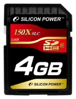 scheda di memoria Silicon Power, scheda di memoria Silicon Power SDHC Class 6 4GB 150x, Silicon scheda di memoria Potenza, Silicon Power SDHC Class 6 4GB 150x memory card, memory stick Silicon Power, Silicon Power memory stick, Silicon Power SDHC Class 6 4GB 1