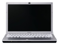 laptop Sony, notebook Sony VAIO VGN-SR190EBQ (Core 2 Duo P8600 2400 Mhz/13.3