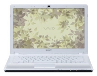 laptop Sony, notebook Sony VAIO VPC-CW14FX (Core 2 Duo T6600 2200 Mhz/14.0