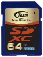 scheda di memoria di gruppo di squadra, scheda di memoria SDXC da 64 GB Team Group, scheda di memoria Team Group, scheda di memoria SDXC da 64 GB Team Group, memory stick Team Group, squadra memory stick Group, Team Group SDXC da 64GB, Gruppo SDXC 64GB specifiche, Squadra Gruppo SDXC da 64GB