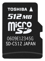 Scheda di memoria Toshiba, scheda di memoria Toshiba SD-MC512MA, memory card Toshiba, Toshiba scheda di memoria SD-MC512MA, memory stick Toshiba, Toshiba memory stick, Toshiba SD-MC512MA, Toshiba specifiche SD-MC512MA, Toshiba SD-MC512MA