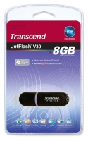 usb flash drive di Transcend, usb flash Transcend JetFlash V30 8 GB, Transcend USB Flash, unità flash Transcend JetFlash V30 8Gb, pen drive Transcend, flash drive USB Transcend, Transcend JetFlash V30 8Gb