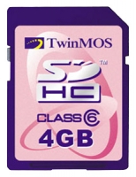 TwinMOS schede di memoria, scheda di memoria SDHC da 4 GB TwinMOS Classe 6, scheda di memoria TwinMOS, TwinMOS carta scheda di memoria SDHC da 4 GB classe 6, bastone TwinMOS memoria, TwinMOS memory stick, TwinMOS SDHC 4Gb classe 6, TwinMOS SDHC 4GB Classe 6 specifiche, TwinMO