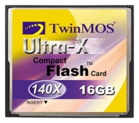 TwinMOS scheda di memoria, scheda di memoria TwinMOS Ultra-X CF card 140x 16GB, scheda di memoria TwinMOS, TwinMOS 16GB memory card 140X Ultra-X CF, bastone di memoria, TwinMOS TwinMOS memory stick, TwinMOS Ultra-X scheda CF 140X da 16GB, TwinMOS Ultra- X CF 16GB 140X specif