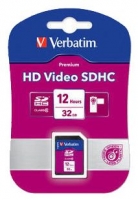 scheda di memoria Verbatim, scheda di memoria Verbatim HD Video SDHC 32GB, scheda di memoria Verbatim, SDHC memory card Verbatim HD Video 32GB, bastone di memoria Verbatim, Verbatim memory stick, Verbatim HD Video SDHC 32GB, Verbatim HD Video SDHC specifiche 32GB, Verbatim H