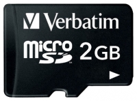 scheda di memoria Verbatim, memory card Verbatim microSD 2GB, scheda di memoria Verbatim, scheda di memoria Verbatim microSD 2GB, il bastone di memoria Verbatim, Verbatim memory stick, Verbatim microSD 2GB, Verbatim microSD 2GB specifiche, Verbatim microSD 2GB