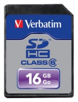 scheda di memoria Verbatim, memory card Verbatim SDHC Classe 6 da 16GB, scheda di memoria Verbatim, Verbatim SDHC classe 6 scheda di memoria da 16 GB, Memory Stick Verbatim, Verbatim memory stick, Verbatim SDHC Classe 6 da 16GB, Verbatim SDHC Classe 6 specifiche 16GB, Verbatim SDHC